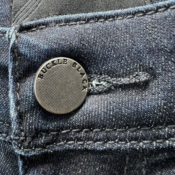 Buckle Black Skinny Jeans Womens Size 31x32 Blue Mid Rise Dark Wash Fit No. 76 - Picture 8 of 15